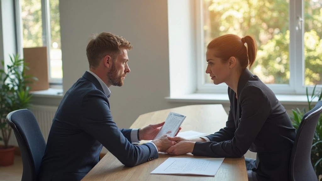 Professionele coach werkt samen met zakelijke professional in modern kantoor