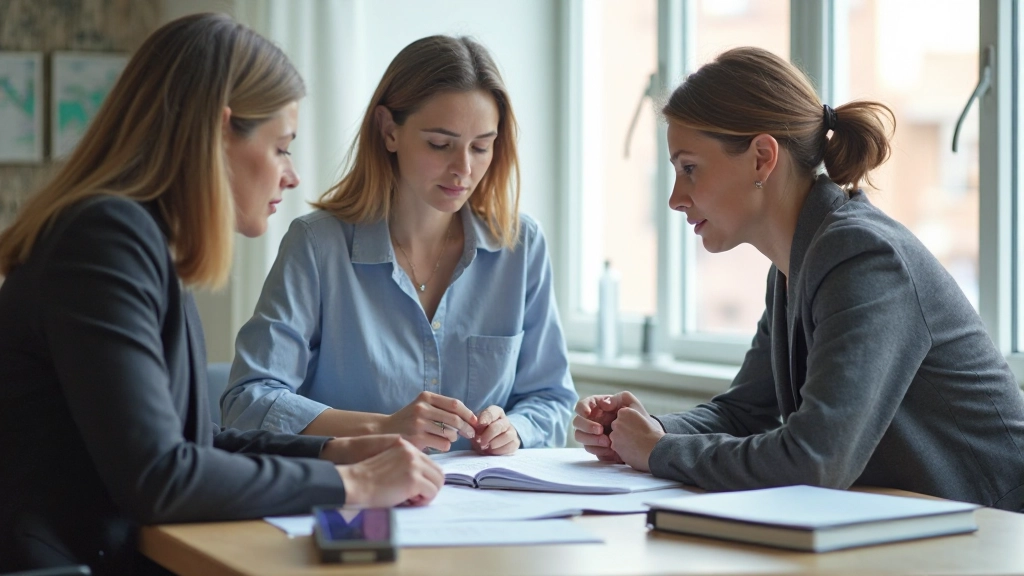 Professionele mentorschapsrelatie tussen twee werknemers in kantoor